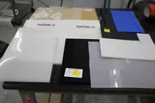 Plastic Sheets: Variety of 15 new and used. Great For R & D. (See Images).