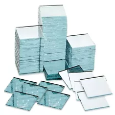 120 Pcs Mini Square Mirror Tiles 1" for Arts and Crafts Supplies Wall Room Décor