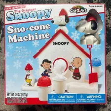 Snoopy Sno-Cone Machine Vintage Toy Shaved Ice Cream Maker Peanuts Original