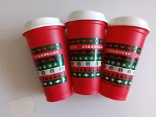 Starbucks 2020 Holiday Reusable 16oz Cups BRAND NEW