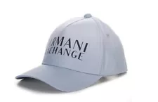 Armani Exchange Men’s Logo Baseball Cap Oyster in Color, OS Fits Most, Hat