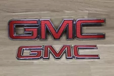 GMC Sierra 2014-2018 Front Grille & Tailgate Emblems Logo Badge 1500 2500 3500