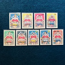 1989 Topps Nintendo Punch Out! Game Scratch Off Cards Lot of 9 Excellent!