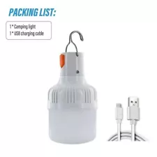 Outdoor USB Rechargeable LED Lamp Bulbs High Brightness Light Hook Up