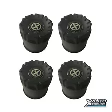 4 x American Racing ATX Wheel Center Cap 5.15'' Black Push-Thru 1515006018