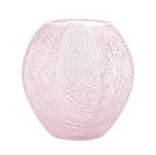 NEW LALIQUE CRYSTAL SAKURA PINK VASE SMALL #10723200 BRAND NIB CUTE SAVE$$ F/SH