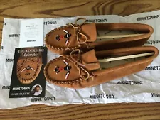 Mens Thunderbird "Animikii" Minnetonka Moccasins Size 11 New With Box