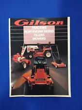 1985 Gilson Lawn Tractor Tillers Mowers Garden Sales Brochure