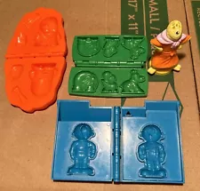 PLAY DOH MOLDS LOT OF 4 VARIOUS CHARACTERS