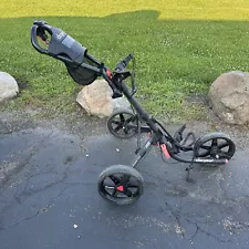 ClicGear 3.5 Plus Black 3 Wheel Golf Push Cart Foldable