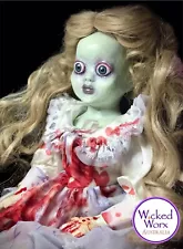 Creepy Cute Ooak Scary Spooky Gruesome Amputee Gore Porcelain Figurine Doll