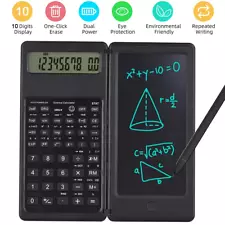 Portable Scientific Calculator with 6-Inch Erasable LCD Writing Tablet