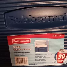 24 Quart Blue Rubbermaid Cooler