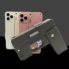 Folding Mobile Phone Pistol with Bullet Folding Toy Gun iPhone Shape Kid Gift