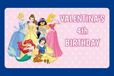 DISNEY PRINCESS 10 LARGE GLOSS STICKERS FOR BIRTHDAY PARTY BAGS FOOD BOXES