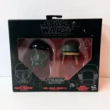 Star Wars The Black Series Titanium Helmets 06 Death Trooper and Rebel Commando