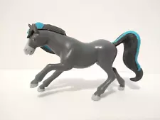 Horseland Pepper Toy Horse Gray/Baby Blue 3" Thinkway 2006