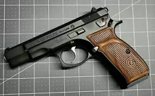 CZ 75, CZ 75 B, CZ 75 SP-01 Wood Grips. Turkish Walnut Wood Basket Weave Pattern