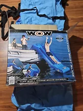 WOW Inflatable Pontoon Boat Slide Marine Grade Material Waterfall 21-2070 READ