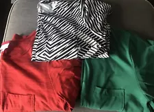 3 LuLaroe Carly Womens High Low Dress Fabric Listed Size Large