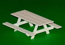 SALE! Nice Plastic Picnic Table for Plasticville and Lionel O/027 O Scale (1/48)