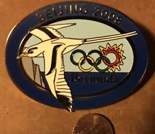 Beijing 2008 Olympic Noc Pin Bermuda Delegation Jumbo Badge