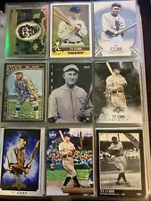 9 Card Lot Ty Cobb Detroit Tigers A15