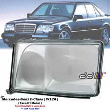 Front Left Headlight Glass Lens For Mercedes-Benz W124 E320 E420 E500 1994-1996 (For: Mercedes-Benz E500)