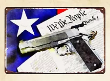 reproductions for sale Second Amendment Rights metal tin sign