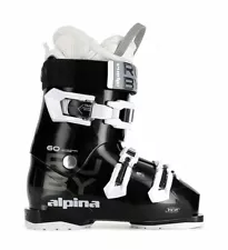 NEW $250 Women's Alpina Ruby 60 Ski Boots Black/White Mondo All Ladies Sizes