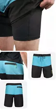 Sea-doo Boardshort Blk Turquoise 454491 Sm or 3x GTX RXP RXT Switch Spark