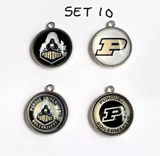 Sale Set of 4pcs charm of Purdue University sport teams for bracelets, earring