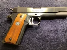 Factory Colt 1911 Bark Medallion Grips Commander Government 38 Super gold cup