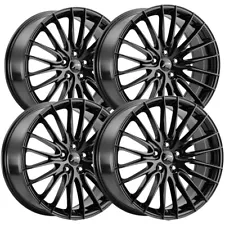 (Set of 4) Platinum 465 Reprisal 17x8 5x108 +40mm Gloss Black Wheels Rims