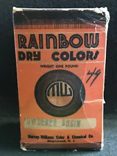 Vtg Drug Store Pharmacy Original Box Rainbow Dry Powder Rosin Maplewood NJ