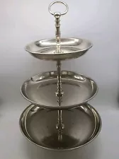 3 Tier Serving Tray Metal Stand for Dessert Cupcake Fruit Snacks Hors d'Oeuvres