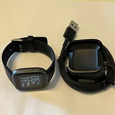 Fitbit Versa 2 - Health & Fitness Smart Watch Black Band FB507