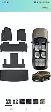 Floor Mats & Trunk Mat for Chevrolet Tahoe 2021-2023 2024-2nd Row Bucket Seat