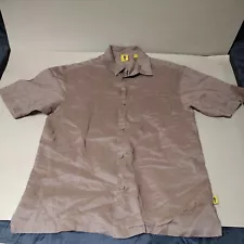 Steve Harvey Men's Shirt Brown Embroidered Family Feud Size XL Extra Large NICE