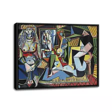 Pablo Picasso Abstract Painting Scaled Framed Oil Canvas Print