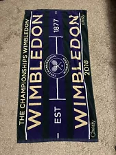 Wimbledon Christy Towel 2018 50 X 27 Inches Used Tennis