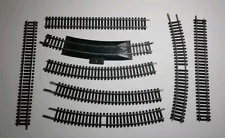 HO Scale Train Track Lot - Random Sizes And Turns - Used Condition