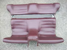 Porsche 968 944 Turbo S S2 Rear Back Seat Burgundy Burgandy