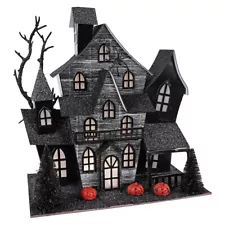 Spooky Black Lighted Haunted House