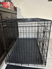 Dog Cage (48in x 30in x 33in) - Black