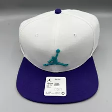 Nike Air Jordan Pro Hat Men White Teal Jumpman Snap Back Cap New