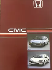 Honda Civic Deluxe And GT Car Sales Info Brochure Frameable