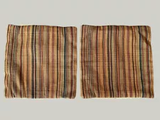 Pottery Barn STRIPE Kilim Sofa Pillow Cover Matching PAIR