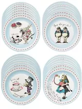 Alice in Wonderland Plates - Disposable Tableware for Mad Hatter's Tea Party ...