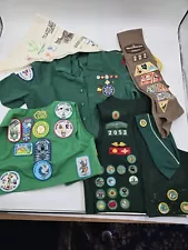 vintage girl scout memorabilia Dress Patches Belt Book Hats And Vests 1932